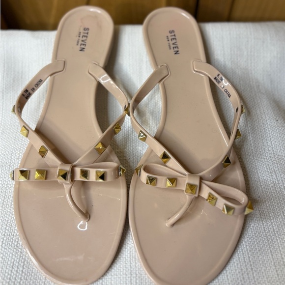 Steven Sandals with Gold Studs - Picture 1 of 4